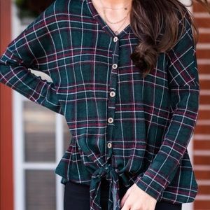 Mint Julep Boutique plaid shirt